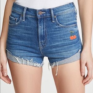 MOTHER Brand NWT The Rascal Slit Flip Short